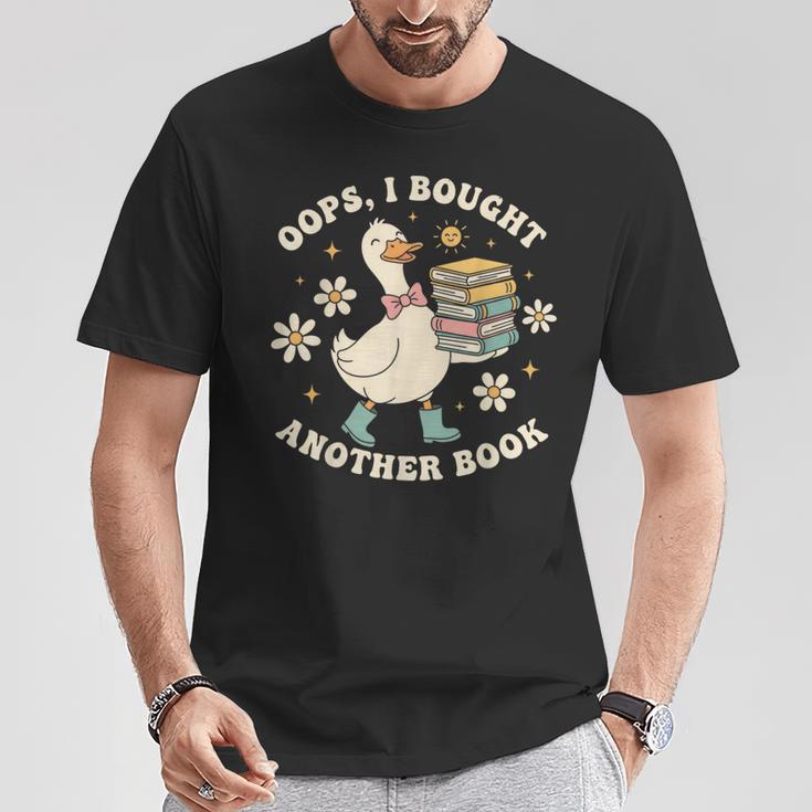 Oops I Bought Another Book Shirt Goose Reader T-Shirt Unique Gifts