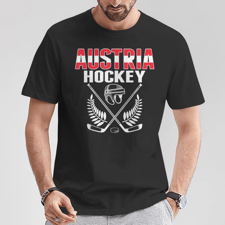 Österreich Eishockey Fan Trikot Österreich Hockey Teamupporter T-Shirt Lustige Geschenke