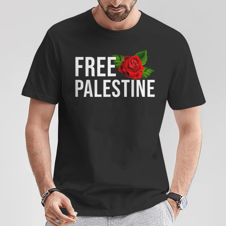 Palestine Free Palestine Free Gaza Palestine Flag Arabic Tシャツ 面白い贈り物