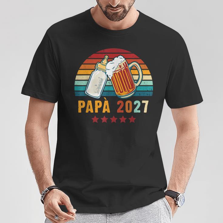 Papà 2027 Futuro Papà Giovane Papà Diventi Papà Maglietta Regalos divertidos