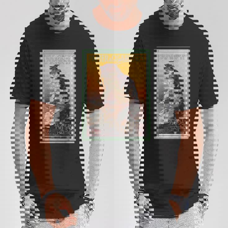 Papier A Cigarettes Abadie Paris ビンテージタバコ広告 Tシャツ 面白い贈り物