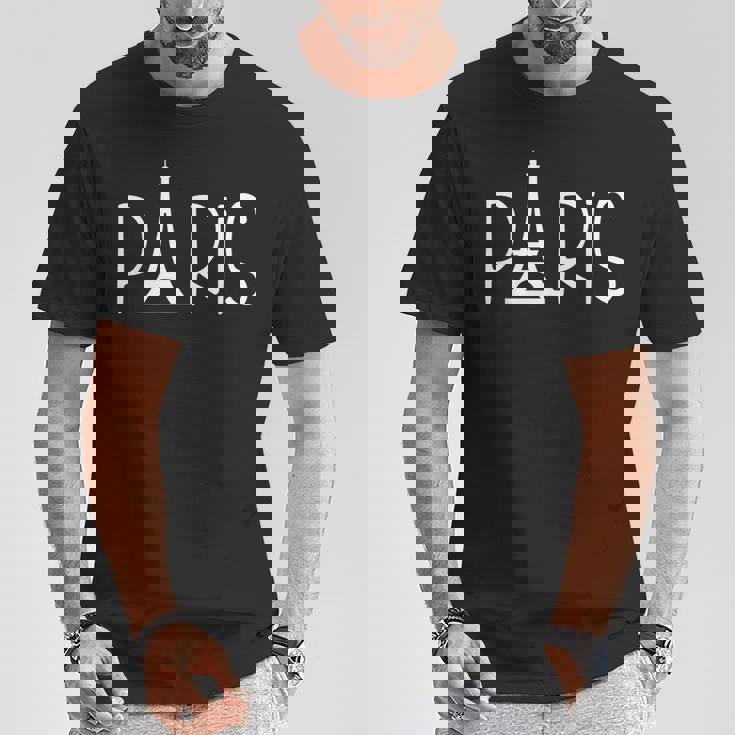 Paris Love France エッフェル塔tシャツ Tシャツ 面白い贈り物