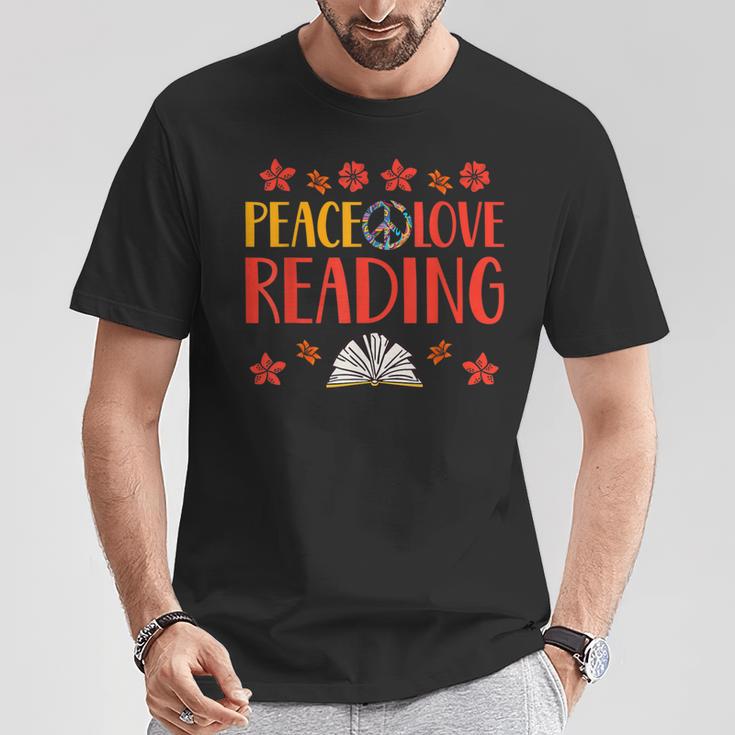 Peace Love Reading Book Nerd Book Geek T-Shirt Unique Gifts Peace Love Reading Book Nerd Book Geek T-Shirt Unique Gifts