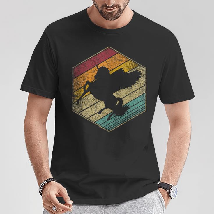 Pegasus Horse Unicorn Books Magic Reading Retro Fantasy T-Shirt Unique Gifts