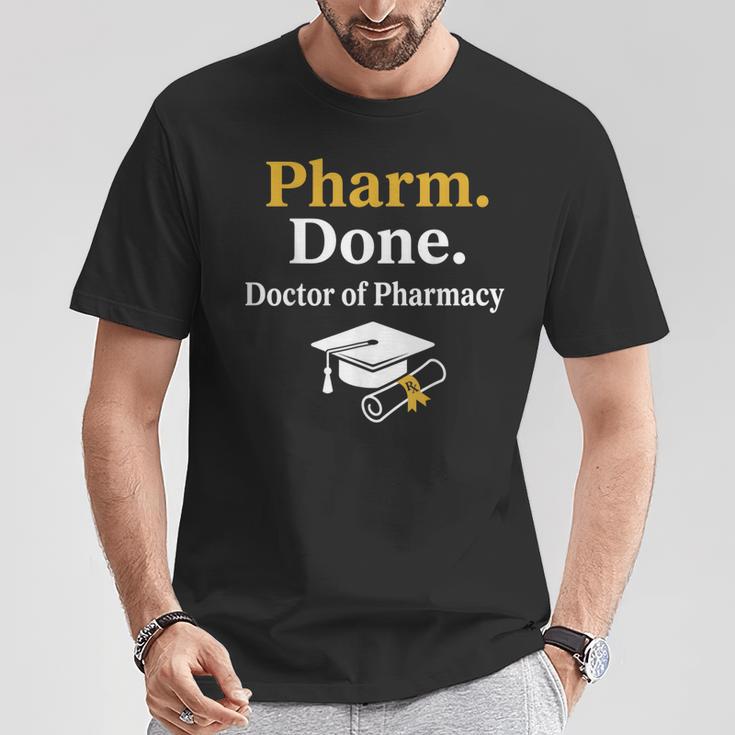 Pharm Done ドクターオブファーマシー 卒業式 Tシャツ 面白い贈り物