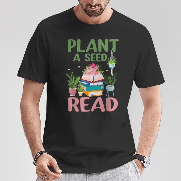 Plant A Seed Read Reading Summer 2026 Teacher Librarian Book T-Shirt Unique Gifts Plant A Seed Read Reading Summer 2026 Teacher Librarian Book T-Shirt Unique Gifts