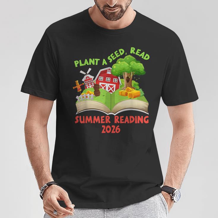 Plant A Seed Read Summer Reading 2026 Kids Library Book Farm T-Shirt Unique Gifts