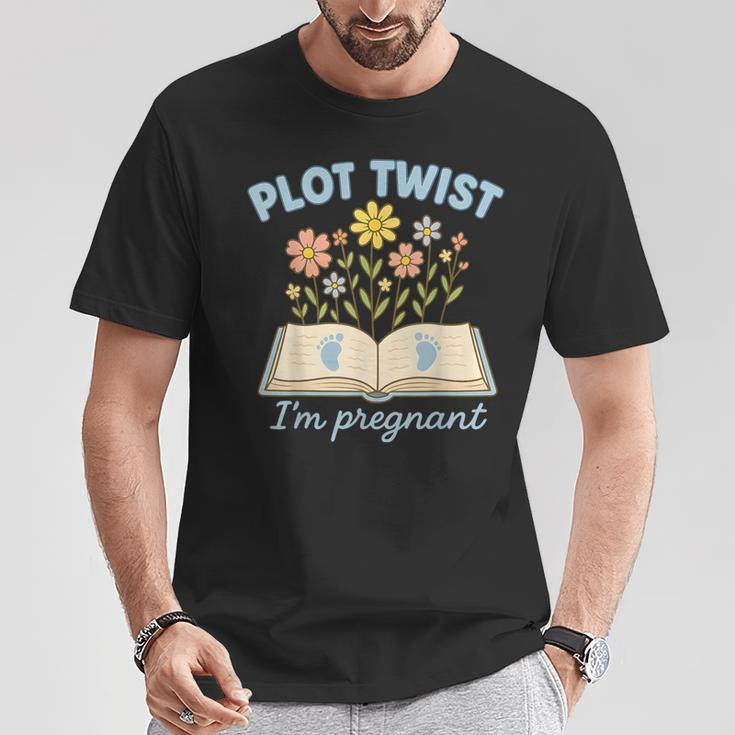 Plot Twist I'm Pregnant Literary Pregnancy Announcement Book T-Shirt Unique Gifts Plot Twist I'm Pregnant Literary Pregnancy Announcement Book T-Shirt Unique Gifts