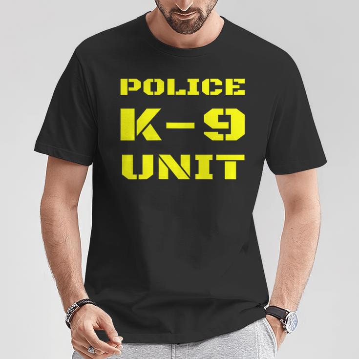 Police K-9ユニット ドッグハンドラー オンデューティー K9 チームオフィサー タクティカル Tシャツ 面白い贈り物