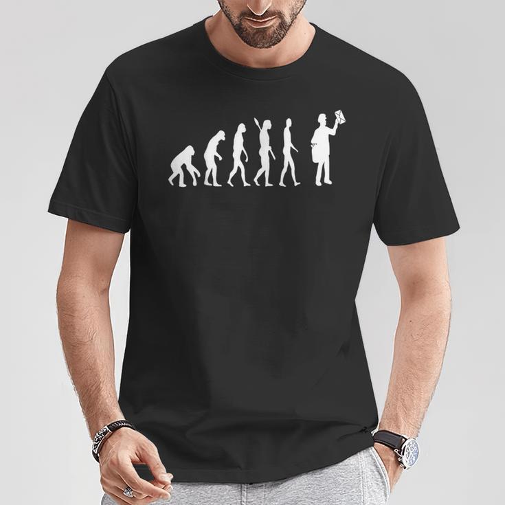Postman Evolution Transportador De Oficina Postal Camiseta unisex Regalos divertidos