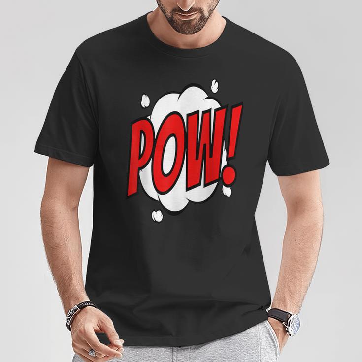 POW Comic Art Book Superhero Bubble Cartoon T-Shirt T-Shirt Unique Gifts