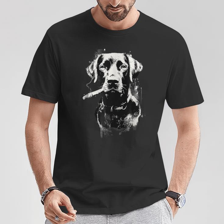 Proprietario Di Cane Labrador Per La Festa Del Papà Da Uomo Maglietta Regalos divertidos
