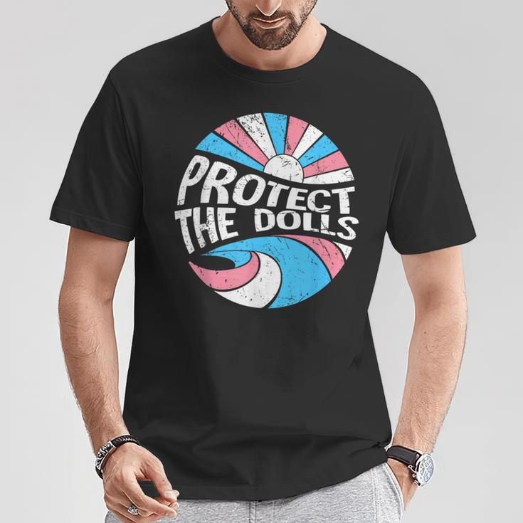 Protect The Dolls、トランスジェンダーlgbt、トランスジェンダーの権利 Tシャツ 面白い贈り物