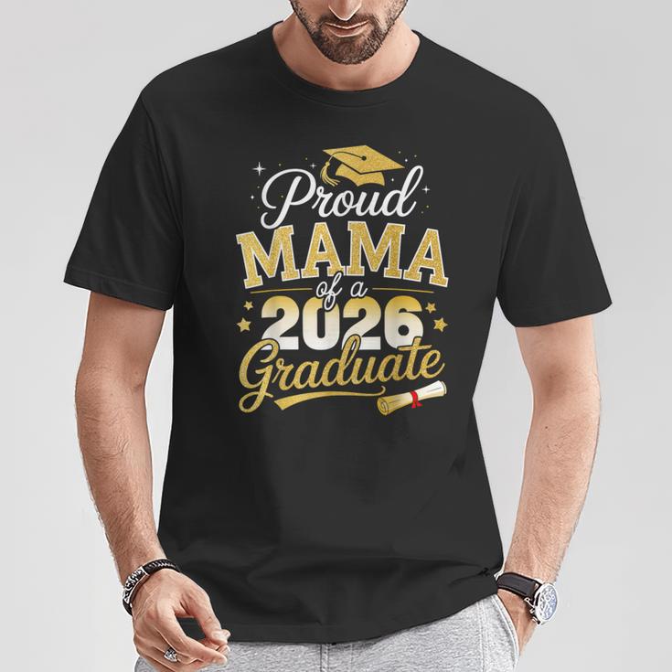 Proud Mama Of A Class Of 2026 Graduate Senior Graduation T-Shirt Funny Gifts