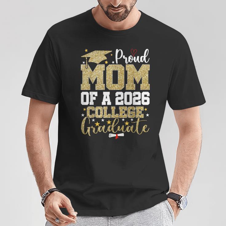 Proud Mom Of A 2026 College Graduate Senior Graduation T-Shirt Unique Gifts
