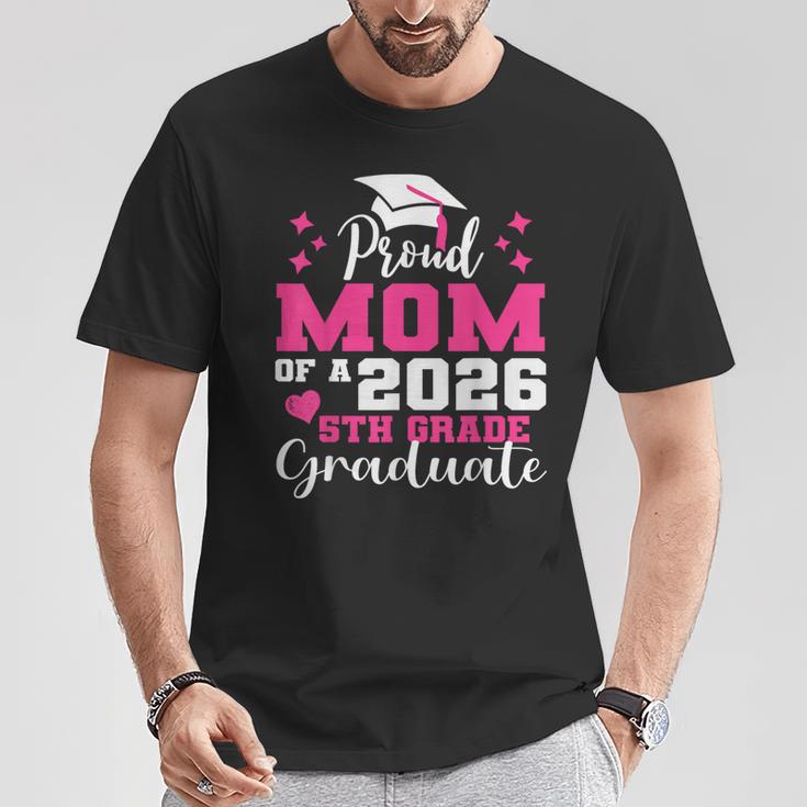 Proud Mom Of 5Th Grade Graduate 2026 Elementary Graduation T-Shirt Unique Gifts