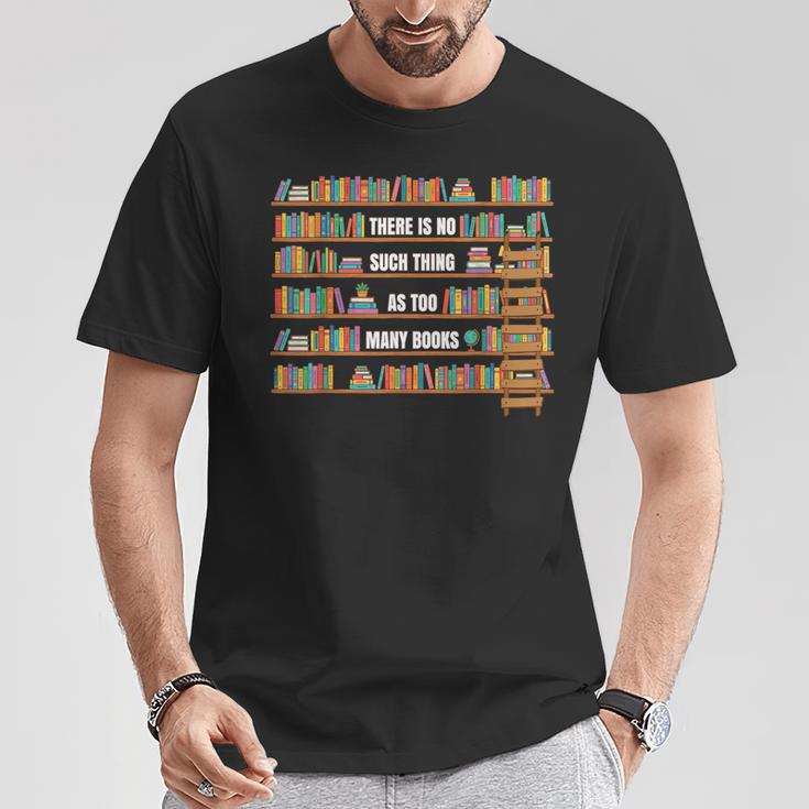 There Is No Such Thing Too Many Book National Library Week T-Shirt Unique Gifts