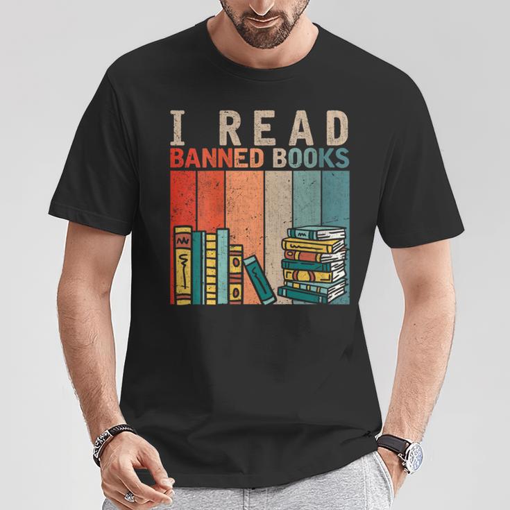 I Read Banned Books Reader Bookworm T-Shirt Unique Gifts