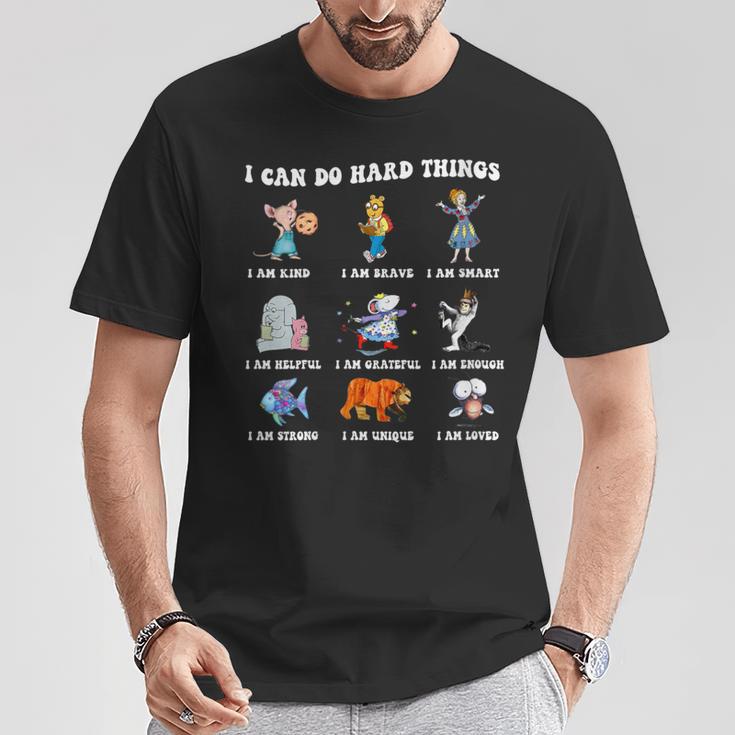 Read Book Characters I Can Do Hard Things Back To School T-Shirt Unique Gifts Read Book Characters I Can Do Hard Things Back To School T-Shirt Unique Gifts