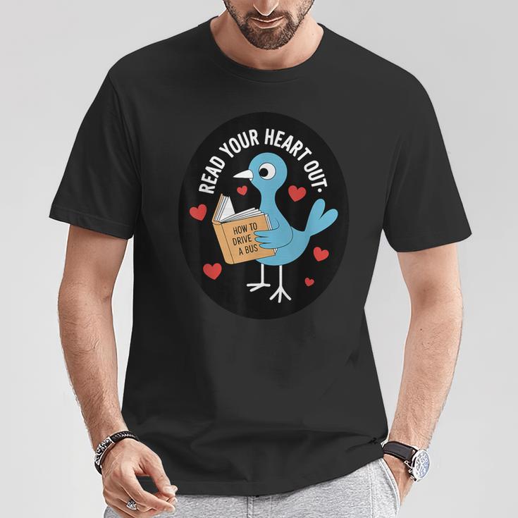 Read Your Heart Out How To Drive A Bus Book Lover Reading T-Shirt Unique Gifts