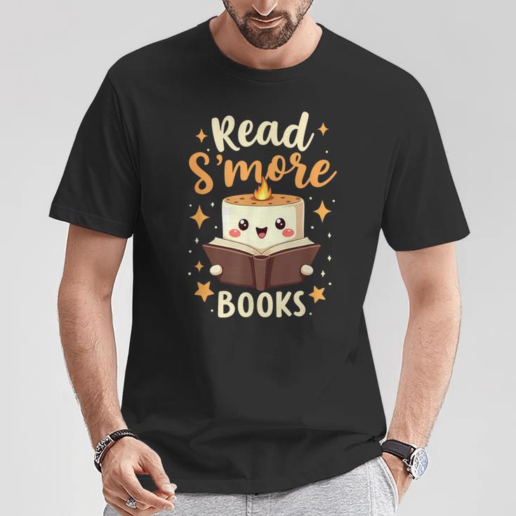 Read S'More Books Reading Campfire Camping T-Shirt Unique Gifts