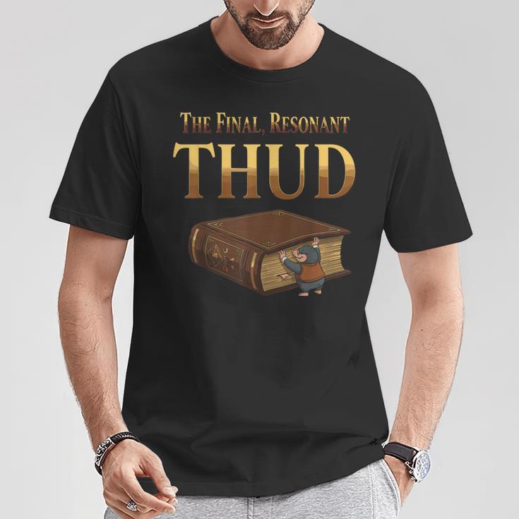 Reader Mole Finished Book Humor Literary Apparel T-Shirt Unique Gifts