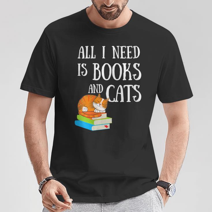 Reader All I Need Is Books And Cats Cat Lover Kitten Reading T-Shirt Unique Gifts Reader All I Need Is Books And Cats Cat Lover Kitten Reading T-Shirt Unique Gifts