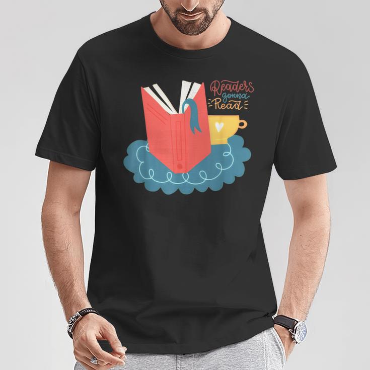 Readers Gonna Read Book Lover Coffee Lazy Weekend T-Shirt Unique Gifts