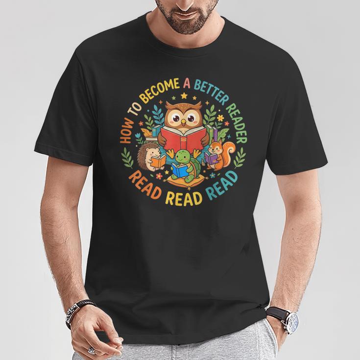 Reading Better Reader Read Book Lover Kids T-Shirt Unique Gifts