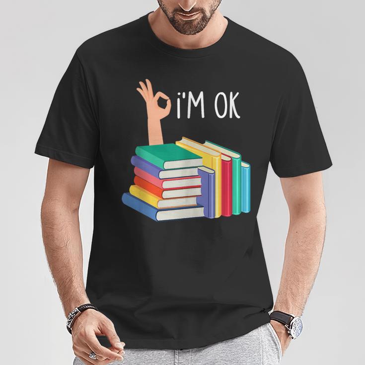 Reading Books Librarian Reader Nerd I'm Ok T-Shirt Unique Gifts Reading Books Librarian Reader Nerd I'm Ok T-Shirt Unique Gifts