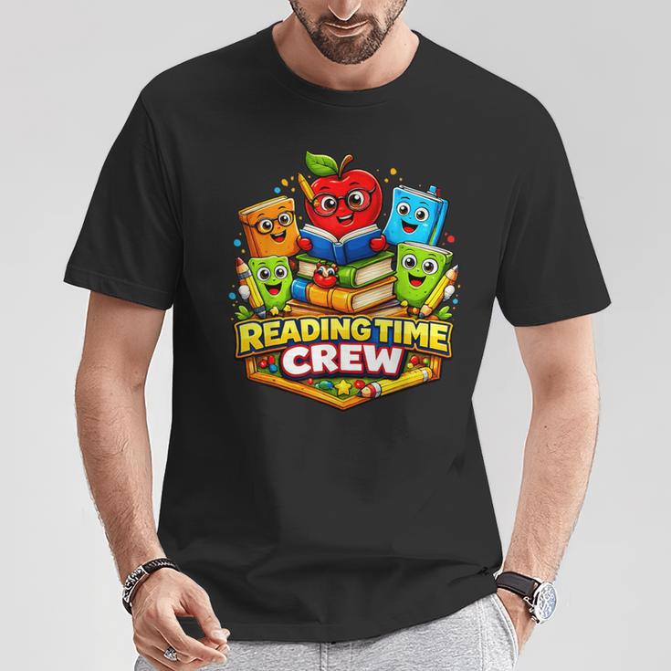 Reading Crew Teacher Literacy Classroom Book T-Shirt Unique Gifts