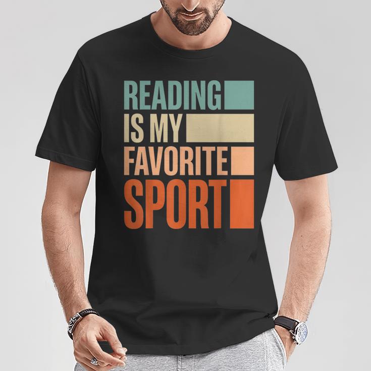 Reading Is My Favorite Sport Reader Book Worm T-Shirt Unique Gifts