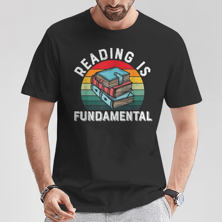 Reading Is Fundamental Book Readers Apparel For Women Men T-Shirt Unique Gifts