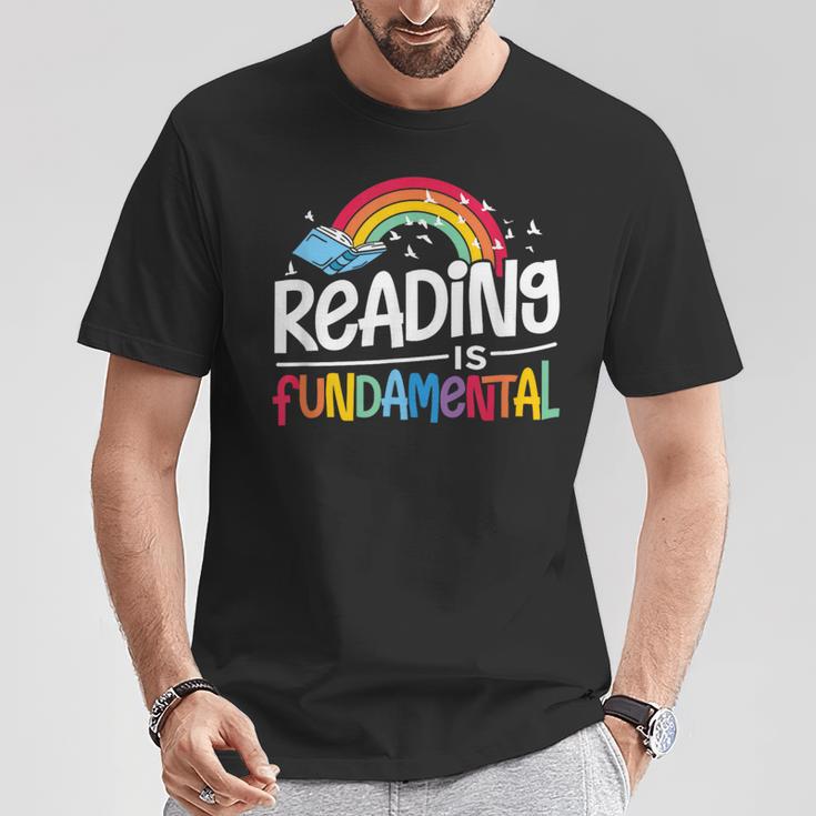 Reading Is Fundamental Poetry Bookworm And Book Reader T-Shirt Unique Gifts
