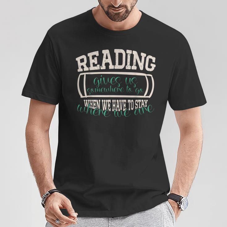 Reading Gives Us I Reading Libraries And Book Lovers T-Shirt Unique Gifts