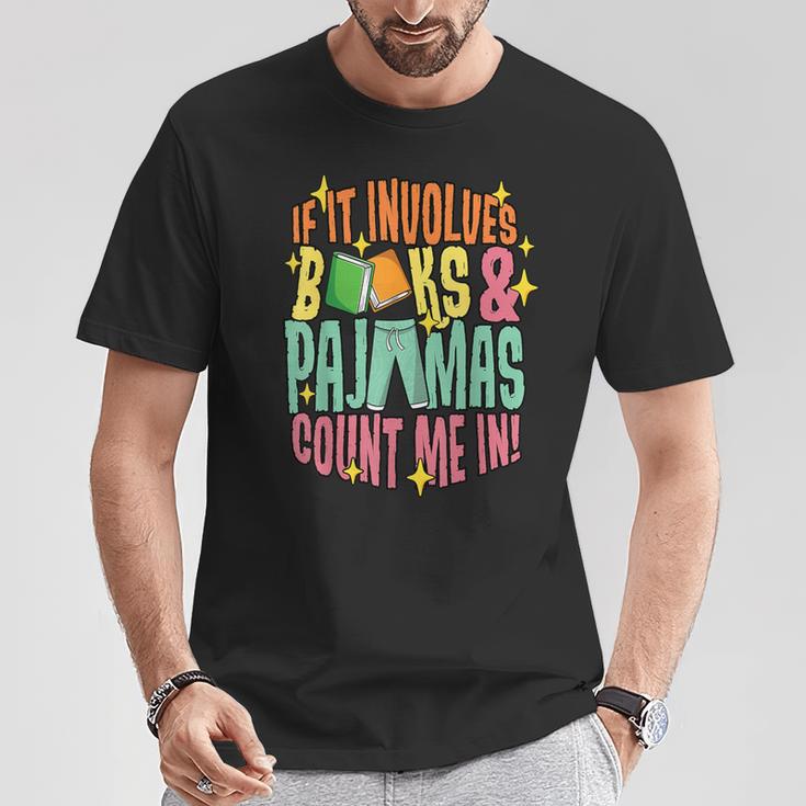 Reading Involves Books Pajamas Count Me Book Lover Bookworm T-Shirt Unique Gifts