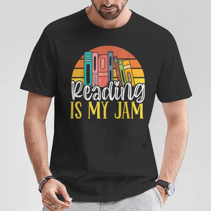 Reading Is My Jam Bookworm Book Reading T-Shirt Unique Gifts