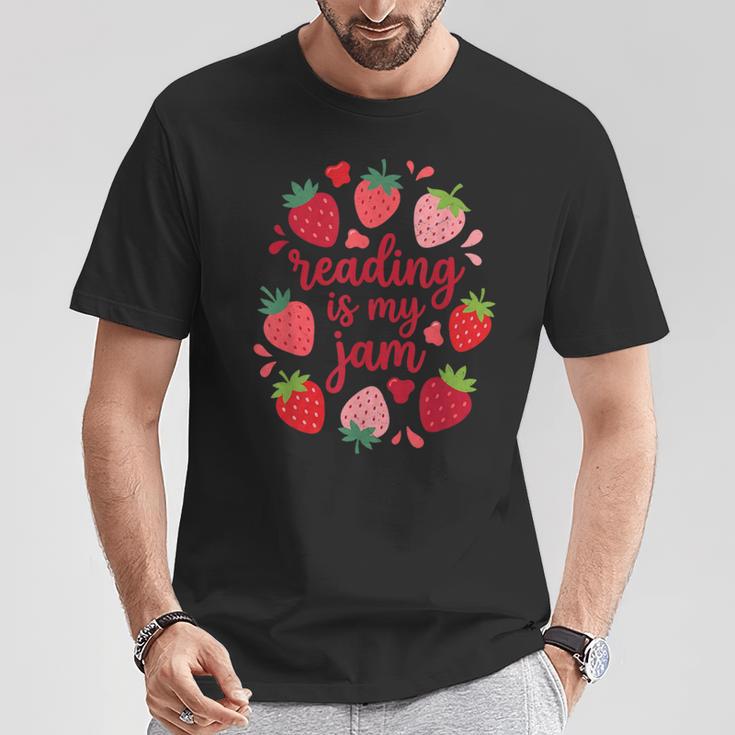 Reading Is My Jam I Love To Read Books Lover Girl T-Shirt Unique Gifts