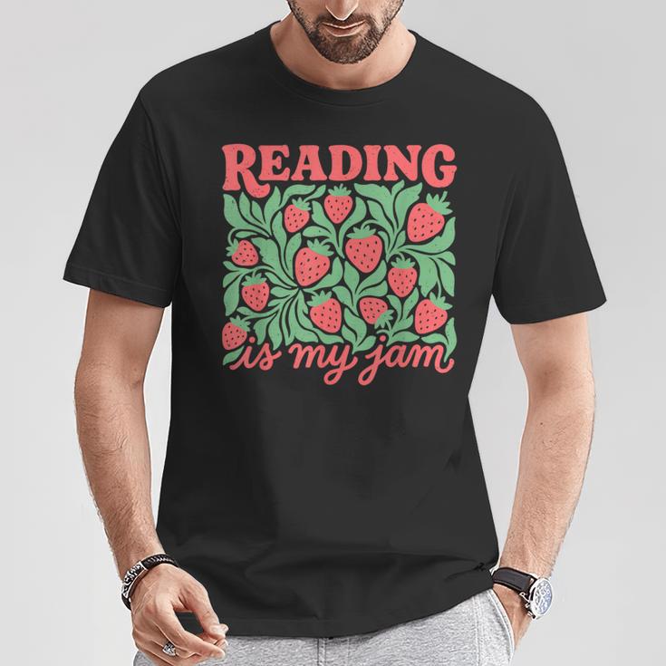 Reading Is My Jam Strawberry Bookish Book Lover Reader Nerd T-Shirt Unique Gifts Reading Is My Jam Strawberry Bookish Book Lover Reader Nerd T-Shirt Unique Gifts
