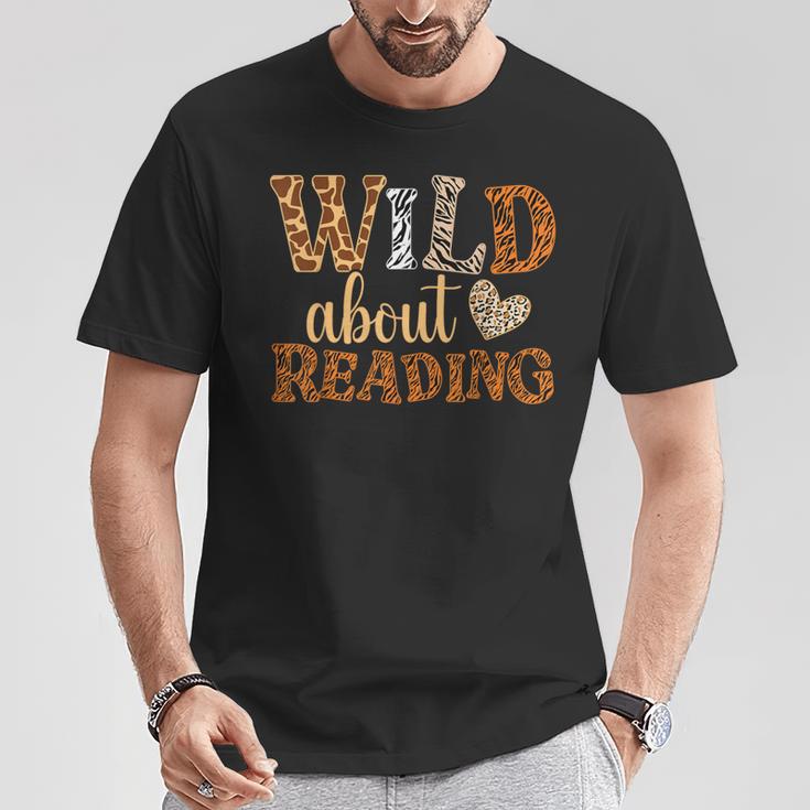 Reading Lover Wild About Reading Reading Books And Bookworm T-Shirt Unique Gifts