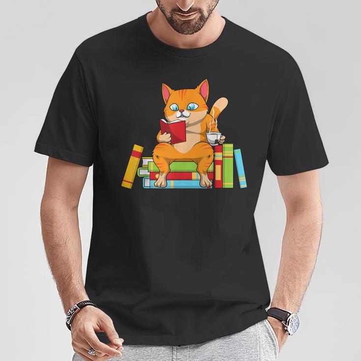 Reading For Men Women Books Cat Reading Lover T-Shirt Unique Gifts Reading For Men Women Books Cat Reading Lover T-Shirt Unique Gifts