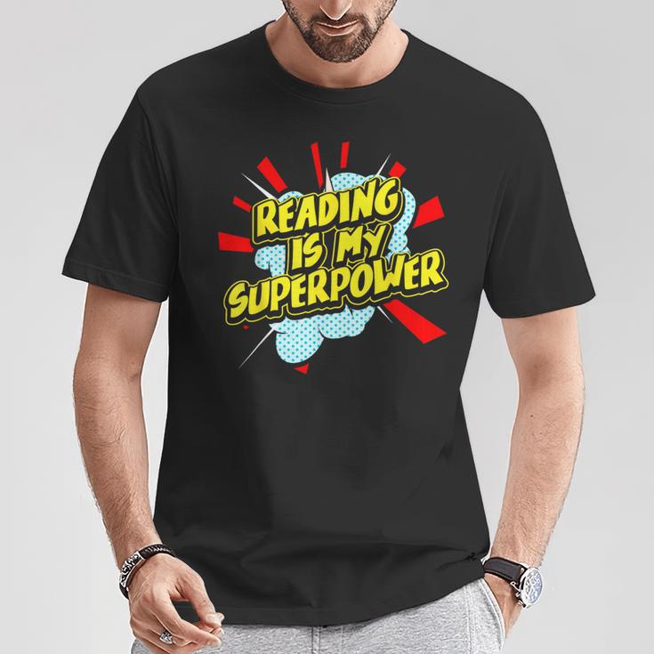 Reading Is My Superpower For a Book Lovers Readers Reading T-Shirt Unique Gifts