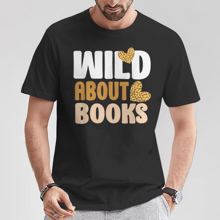 Reading Teacher Book Reader Student Leopard Wild About Books For Men Women T-Shirt Unique Gifts Reading Teacher Book Reader Student Leopard Wild About Books For Men Women T-Shirt Unique Gifts