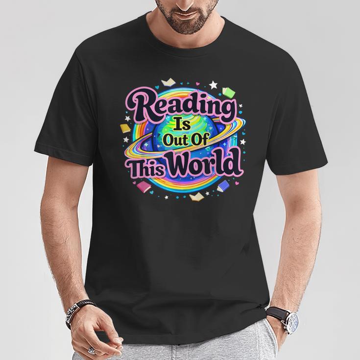 Reading Is Out Of This World Space Books Lover Kid Boy T-Shirt Unique Gifts