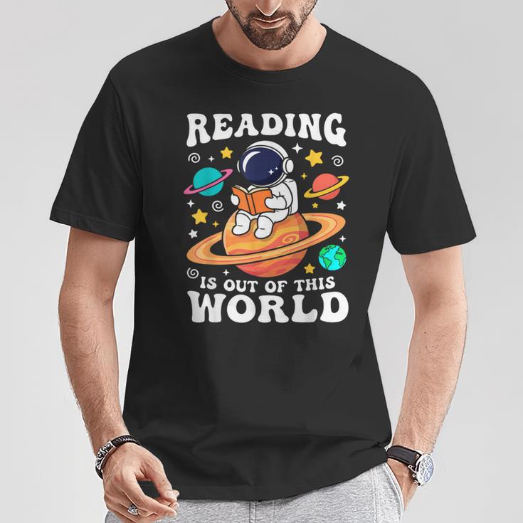 Reading Is Out Of This World Space Books Lover Kids T-Shirt Unique Gifts