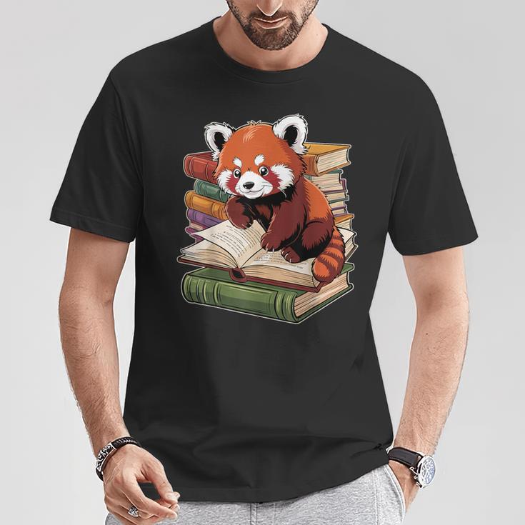 Red Panda Reading Book Animal Bookworm T-Shirt Unique Gifts Red Panda Reading Book Animal Bookworm T-Shirt Unique Gifts