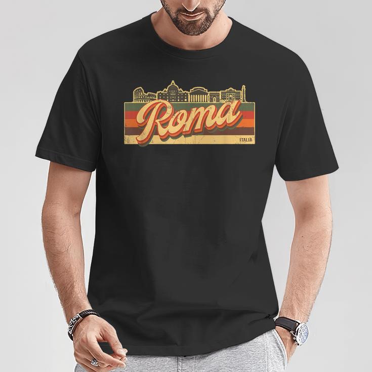 Romakyline & Italia Retrotripes Recuerdo De Roma Italia Camiseta unisex Regalos divertidos