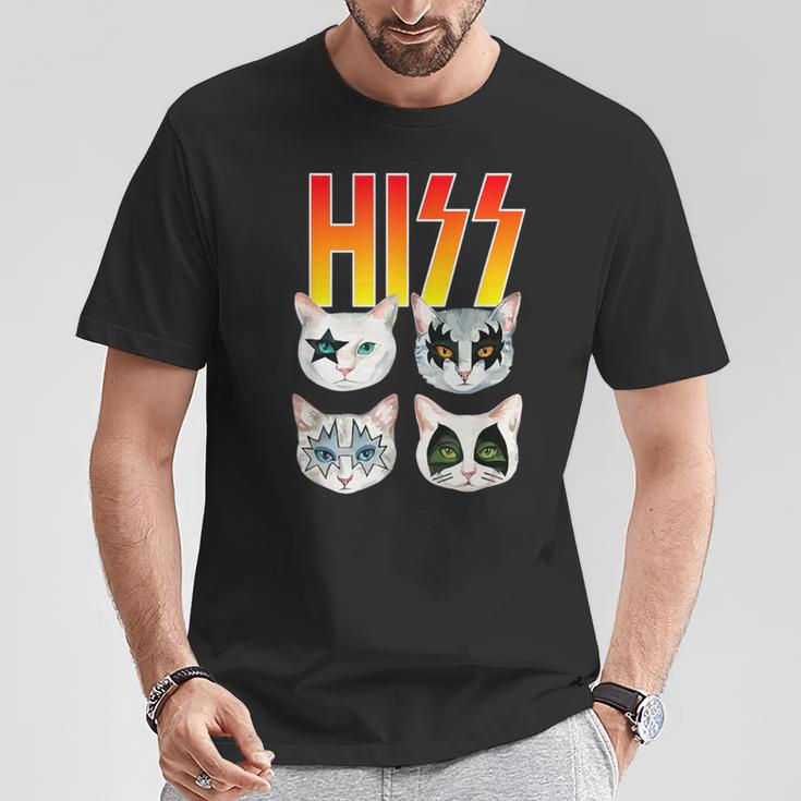 Hiss Cat シャツ 猫好き おもしろ猫シャツ Tシャツ 面白い贈り物