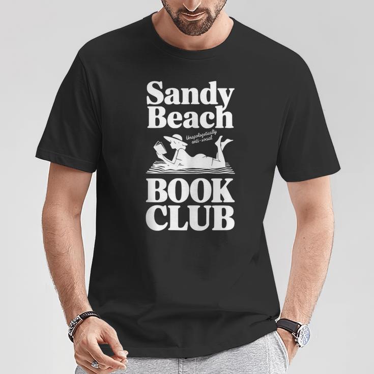 Sandy Beach Book Club Anti-Social T-Shirt Unique Gifts Sandy Beach Book Club Anti-Social T-Shirt Unique Gifts