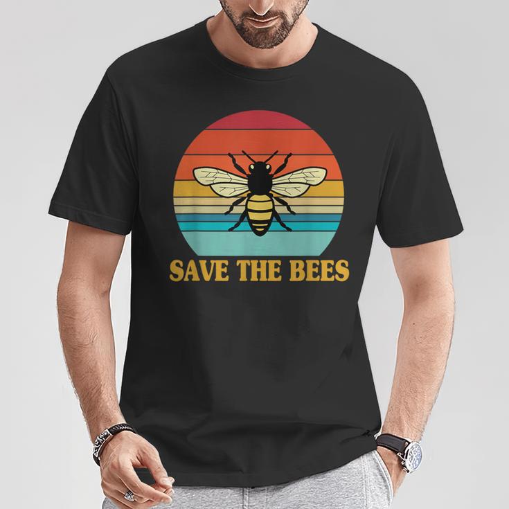 Save The Bees レトロスタイル 気候変動ave The Queen Tシャツ 面白い贈り物